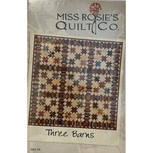 Miss Rosie’s Quilt Co. Quilt Pattern - Three Barns - Size 69" x 69"